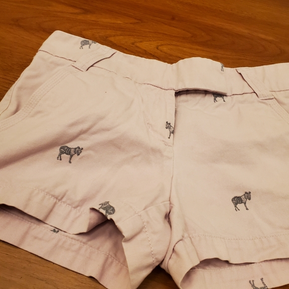 J. Crew Light Purple & Gray Zebra Critter Shorts Size 0 - Picture 11 of 12